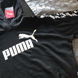 Puma cropped hoodie.